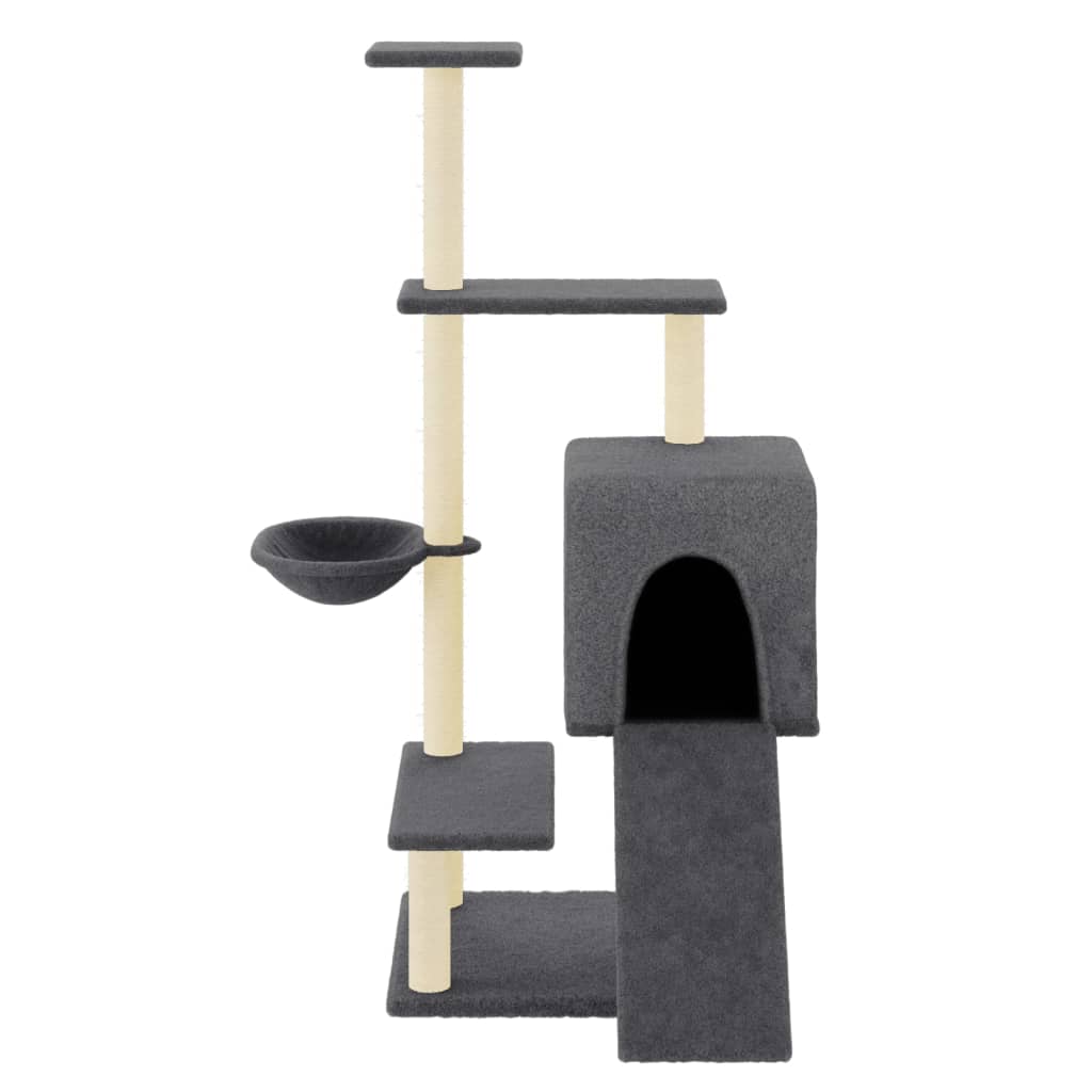 Scratching Post with Sisal Scratching Posts Dark Grey 130.5 cm