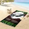 Name Custom Philadelphia Eagles Print Beach Towel, Large Soft Quick Dry Towel for Beach Camping Swimming