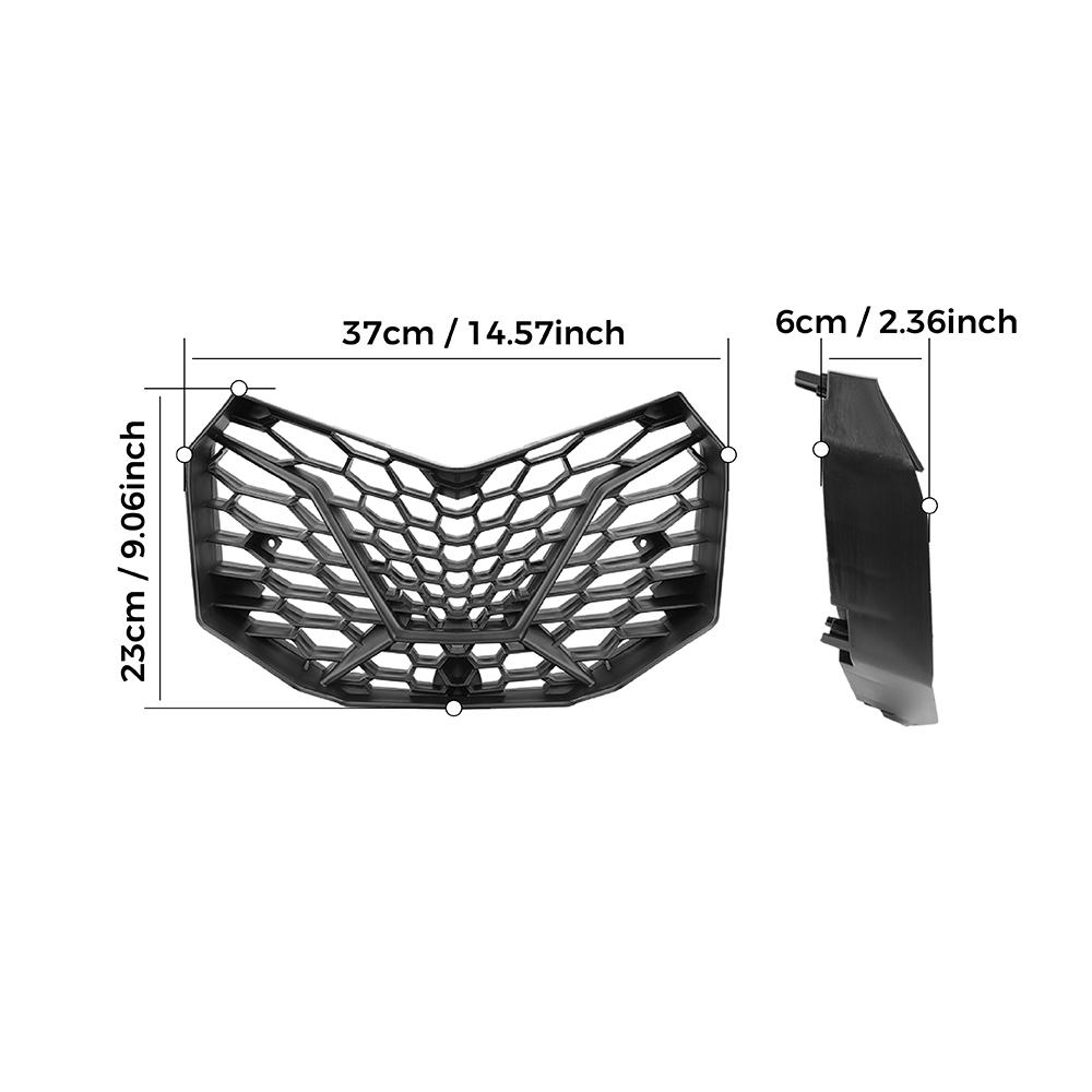 Black Front Radiator Grille Bumper Mesh Grill For Can-am Maverick X3 Max R RR 4x4 XMR XDS XRC XRS DS RS Turbo DPS 900 2017-2025