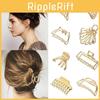 Acessórios de Cabelo Únicos Para Mulheres Grampos de Cabelo Metálicos Modernos Para Estilização Versátil