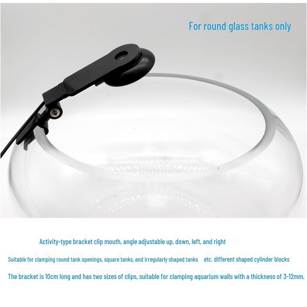 Round Waterproof LED Fish Tank Light for Aquatic Plants and Color Enhancement