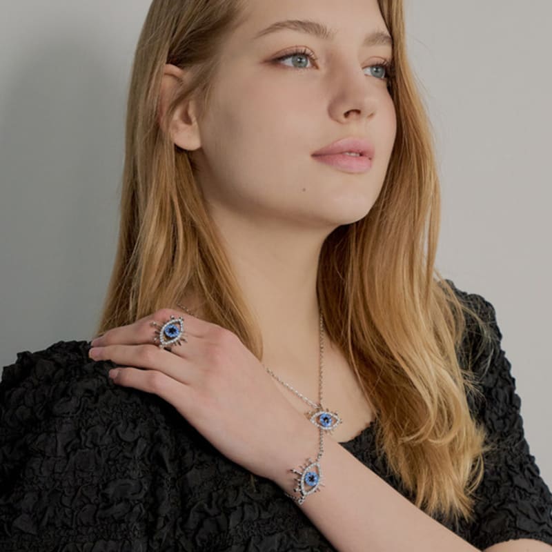 

MUSE BY ROSE SAPPHIRE EYE LOGO RING [SILVER] SILVER_No. 12