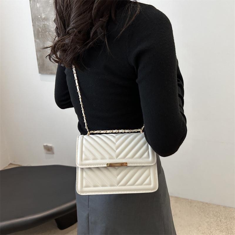 Chic Casual One Shoulder Bag For Women Fashionable Korean Inspired Summer Small Square Purse