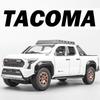 1:24 Tacoma Tundra Car Toy Models Alloy Diecast Off-Road Vehicles Sound Light Doors Opened Pull Back Decoration For Kids Gifts