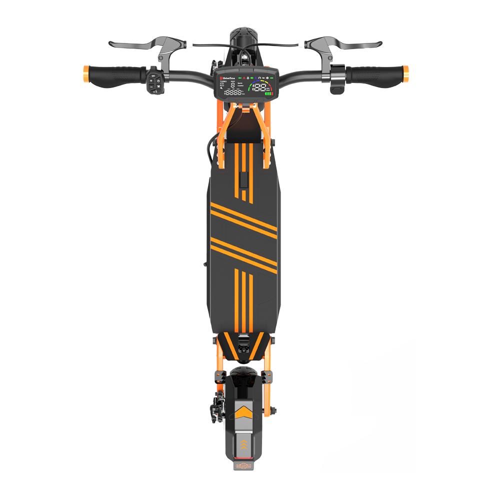 Skládací elektrokolo DriveTron DT10 1000W s duálním motorem | Baterie 48V 20,8Ah | Dojezd 80 km | 10" pneumatiky pro městskou dopravu