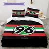 Hannover 96 Pattern Bedding Set Quilt Cover Pillowcase Home Decor Gift (1 * duvet cover + 2 * pillowcase, without core)