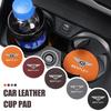 2Pcs t Auto Interior Water Cup Anti-slip Pad Accessories For Bentley Continental GT MULLINER Bentayga Flying Hurtling Spur logo