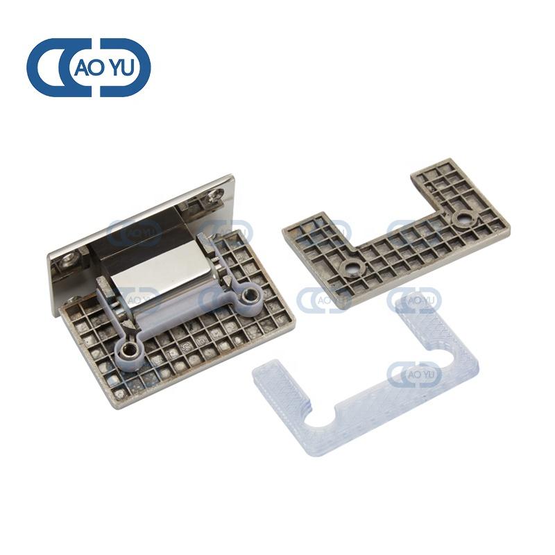 Shower Hinge SS 201 304 316 Stainless Steel Satin  Head Polished Finish 90 Degree Glass Door Hinges for Bathroom