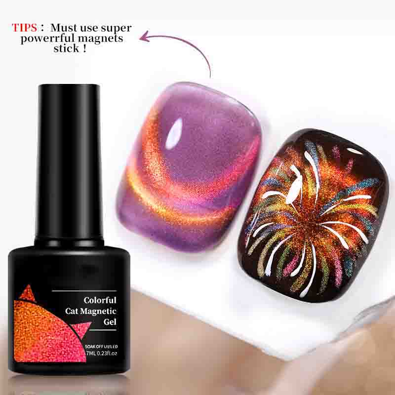 

Цветной гель-лак для ногтей «кошачий глаз», блестящий эффект, УФ-гель-лак, мерцающая пыль, декор для ногтей своими руками