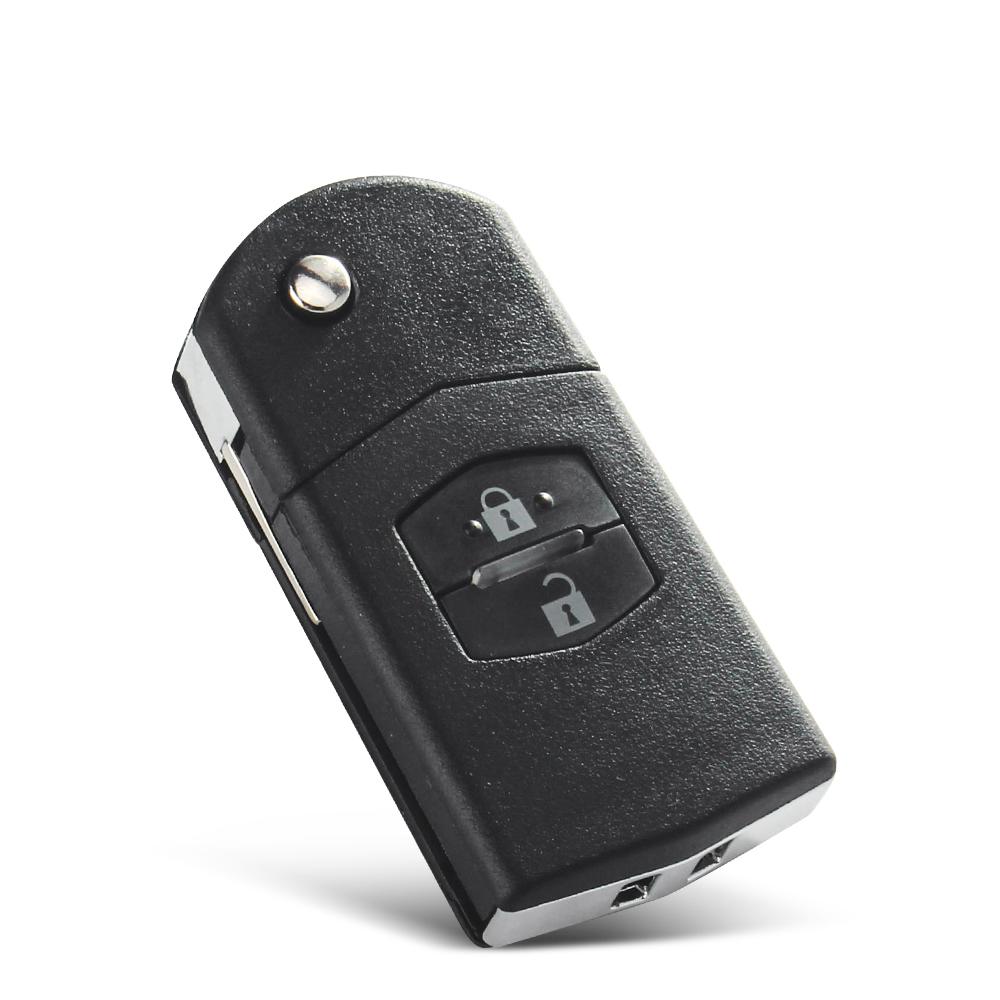 KEYYOU 2/3/4 Tlačítka Pouzdro na dálkový ovladač Klíčenka Skořepina Sklopné Sklápěcí Pro Mazda 2 3 5 6 M6 MX5 CX5 CX7 CX9 RX8 2011-2015