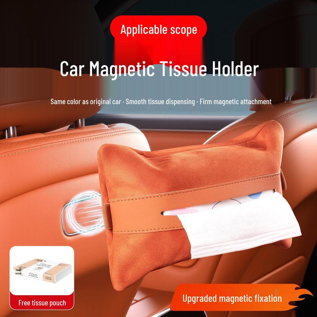 AITO M7 M8 M9 Magnetic Car Tissue Box: Fits 26 Models, Pull-out Storage & Decoration Accessory.