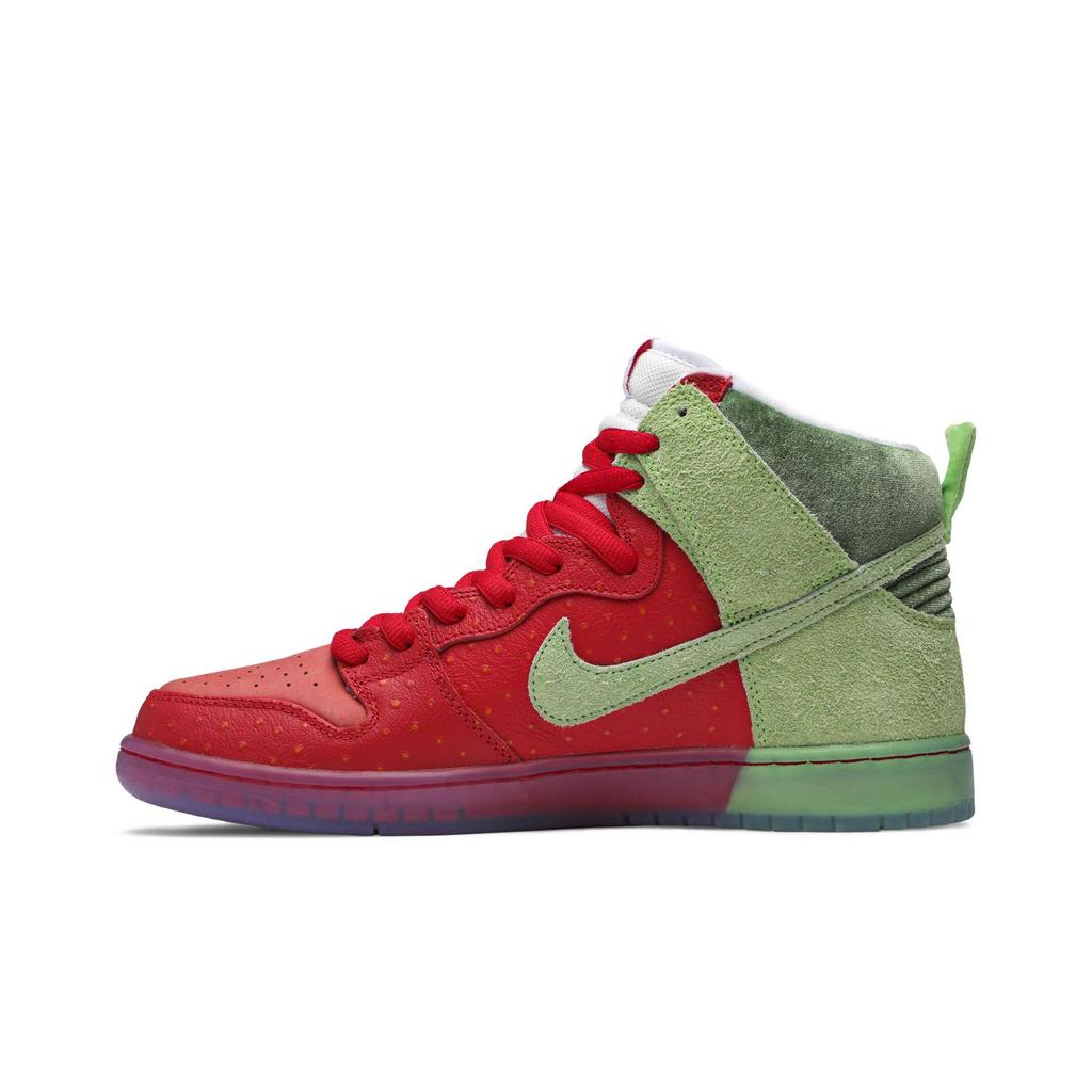 Nike Dunk High SB 'Strawberry Cough' (Unisex) University Red / Spinach Green / Magic Ember Skateboard Shoes CW7093 600