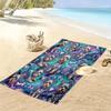 Galaxy Dogs Print Beach Towel, Large Soft Quick Dry Towel for Beach Camping Swimming