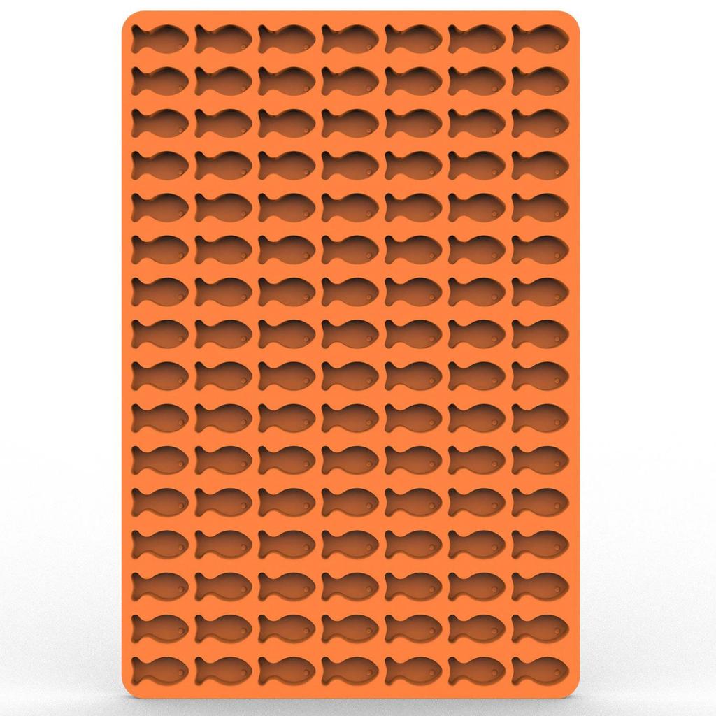 Stampo da forno in silicone Mini pentagonale a forma di cuore con lisca di pesce per biscotti per cani Snack con reticolo di ghiaccio Stampo per cioccolato Facile da usare