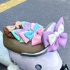 Cute Electric Bicycle Bowknot Universal Helmet Butterfly Knot Motorcycle Helmet Decor  Cycling