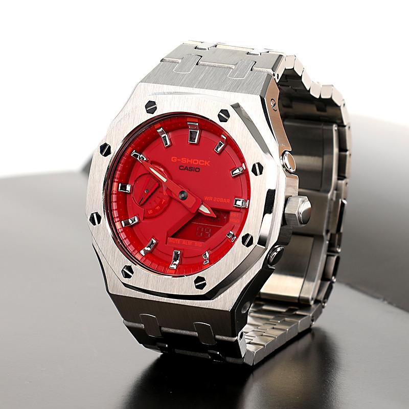 Casio Unisex 44mm Red Watch GA-2100-4A(Watch1--)