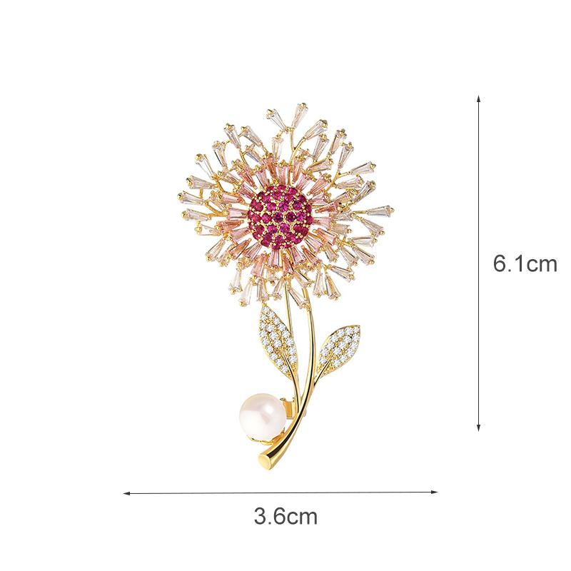 Senior Brooches Flower Leaf Brooch Pins for Women Suit Pendant  Fashion Brooches Jewelry