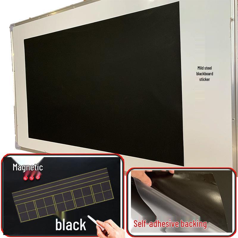 Removable Magnetic Whiteboard & Blackboard Self-Adhesive Wall Sticker for Teaching & Advertising