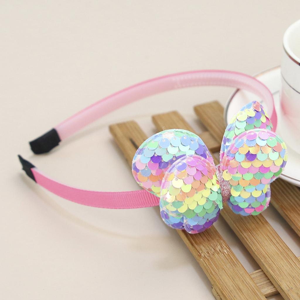 1PC Cute Butterfly Headbands for Girls Double Butterfly Hair Bows Hairbands with Teeth Kids Children Hair Accessories