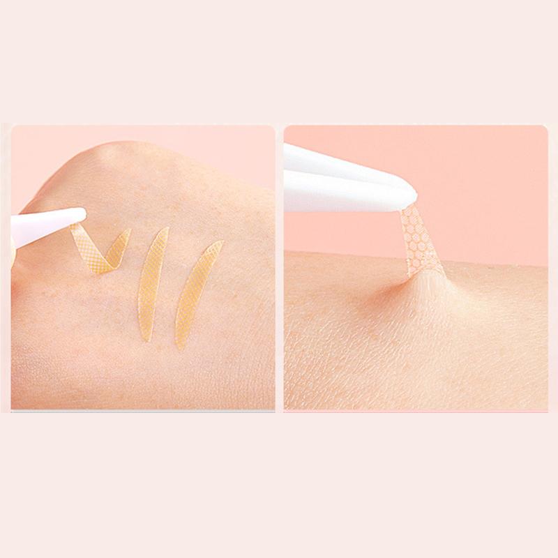 240Pcs Self Adhesive Double Eyelid Stickers Waterproof Invisible Fiber Mesh Lace Eyelid Lift Band Lasting Eyelid Tape Makeup
