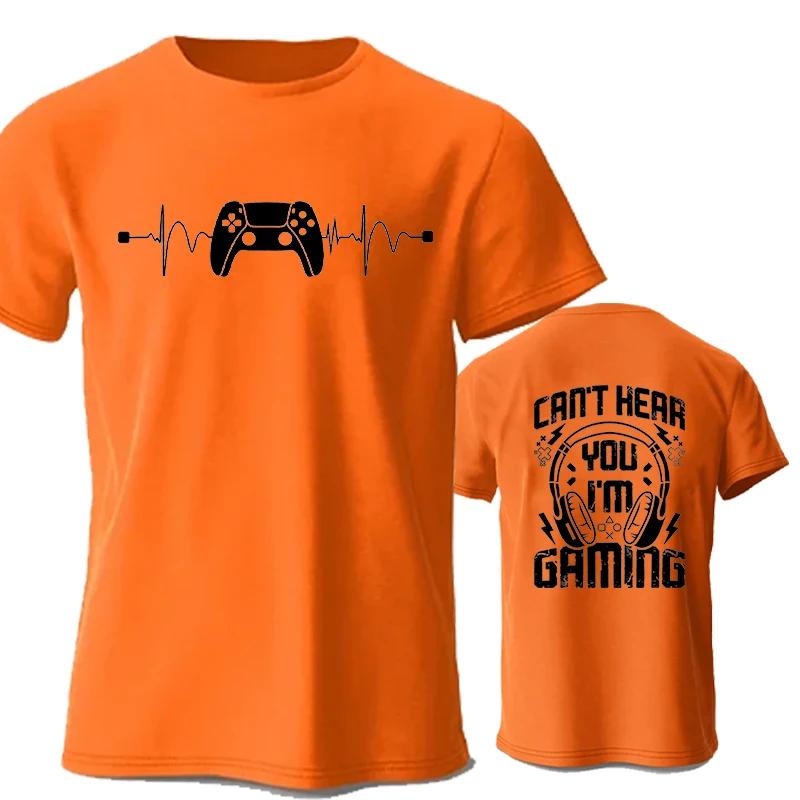 Men TShirts Cant Hear You Im Gaming Funny Video Gamer Humor Joke for Unisex TShirt Video Game Shirt Short Sleeve Tee Top