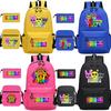 Mochila Escolar Rhythm Box Sprunki Jogo de Música Mochila de Estudante Bolsa de Lápis de Ombro Único Desenho Animado Infantil