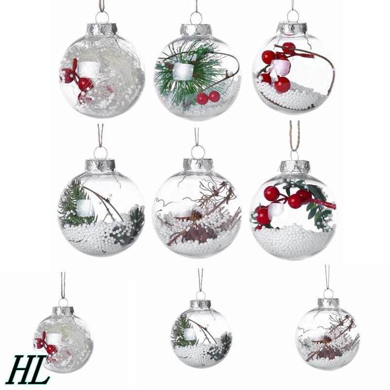 HL Christmas Tree Decoration Ball Decoration Pendant 8cm Interior Ball