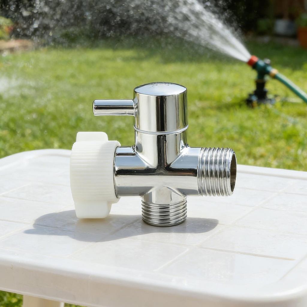 Solid Brass Construction Bidet T Adapter Toilet T Valve
