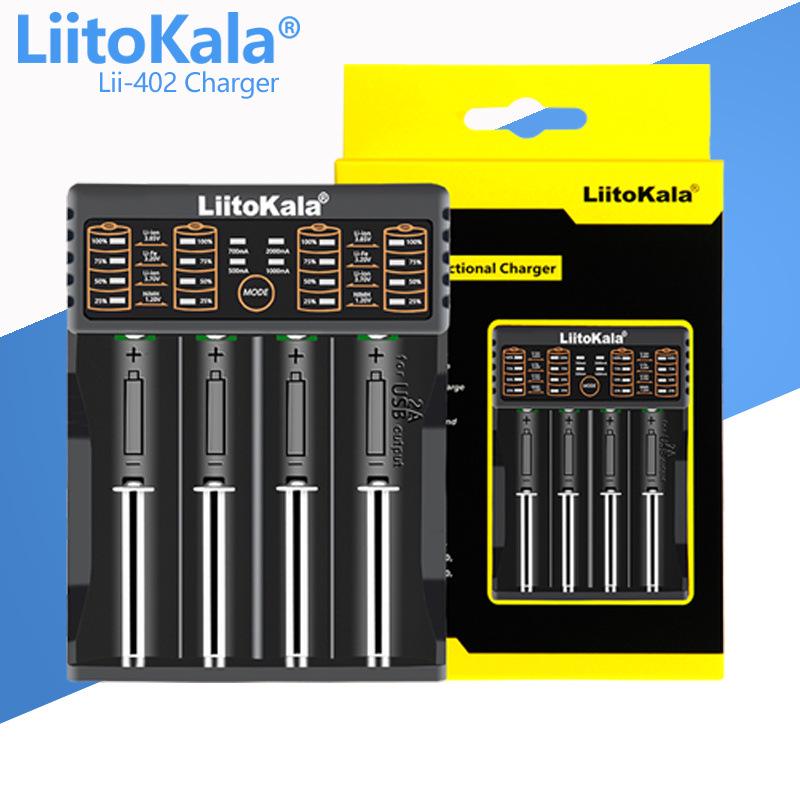 

Liitokala Lii-402 Multi-Size 4-Slot Lithium Battery Charger