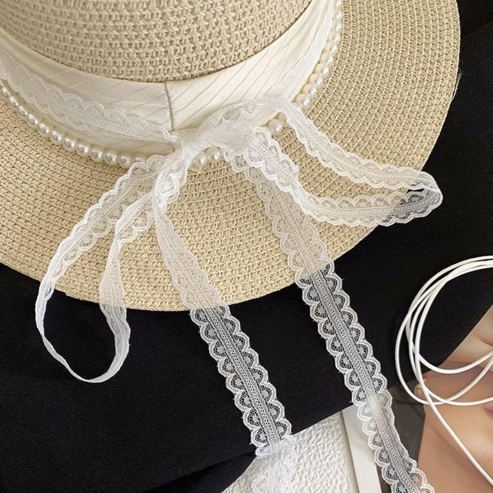 Thin Mesh Lace Clavicle Scarf Sweet Clavicle Chain Versatile Ribbon Choker Necklace Y2K
