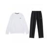 Simple Loose Breathable Long Sleeve Sweatshirt Comfortable Versatile Long Pants Casual Sports Suit AWDTC73-2+AKLUC03-1