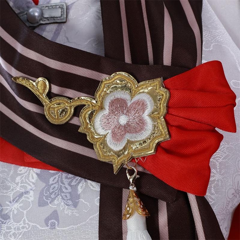 Genshin Impact Lantern Rite Hu Tao Cosplay Costume Cherries Snow Laden Hu Tao Women Costume Halloween Role Play Dress