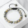 4 6 8mm Malachite Beaded Bracelet Natural Stone Green Blue Braided Bangles Handmade Healing Bracelets Jewelry Gifts for Friends
