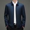 Spring 2026 Men's Lapel Casual Jacket - Middle-aged Dad Business Coat