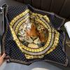 Hangzhou Floral Mulberry Silk Square Scarf - 70cm Silk Twill Women's Neck Accessory