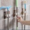 Mop Brush Self-Adhesive Kitchen Bathroom Accessories Mop Clip Mop Organizer Wall Hook Broom Hanger