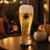 Handheld Slimming Shape Cup 400ML Beer Glass Spooky Pumpkin Ghost Black Cat Halloween Durable Thick Glass Tumbler Cup Holiday Tall Glassware