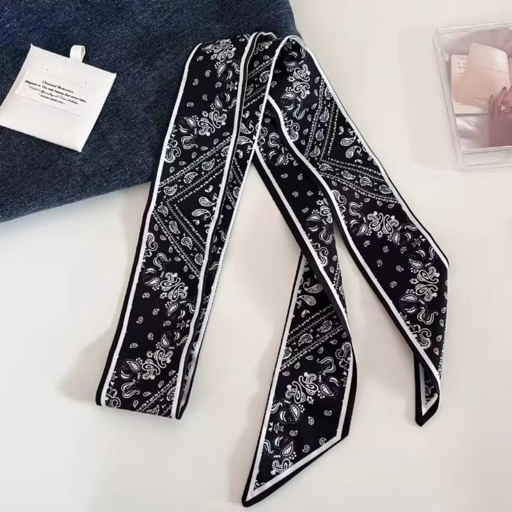 Multi-Function Long Narrow Scarf Decorative Vintage Headband New Bag Tie Decoration Daily Wear