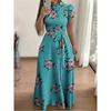 Rochie Tunica Eleganta cu Imprimeu Floral Marimi Mari Rochie Maxi Rochie de Seara pentru Femei Rochie de Soare