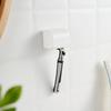Shaver Rack Plastic Waterproof Non-Slip Bathroom Organizer with Cover No-Drill Adhesive Installation Razor Holder