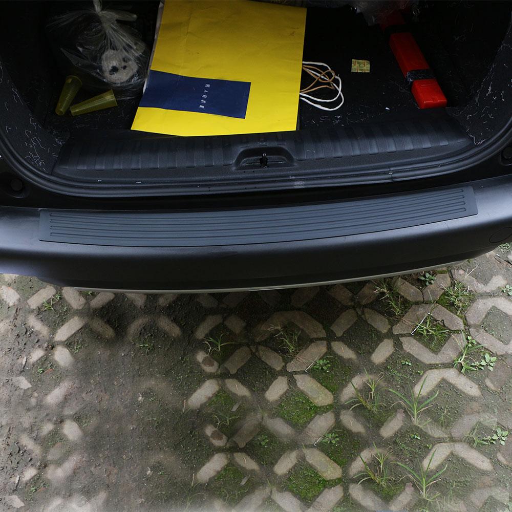 Universal Trunk Rear Guard Plate Sticker Car Rear Bumper Trim Anti-kicked Scratch Protection Sticker Strip 3D Film