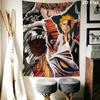 Bleach Wall Tapestry Aesthetic Wall Hanging Printed Fabric Blanket Decorative Tapestries for Bedroom Living Room Home Decor