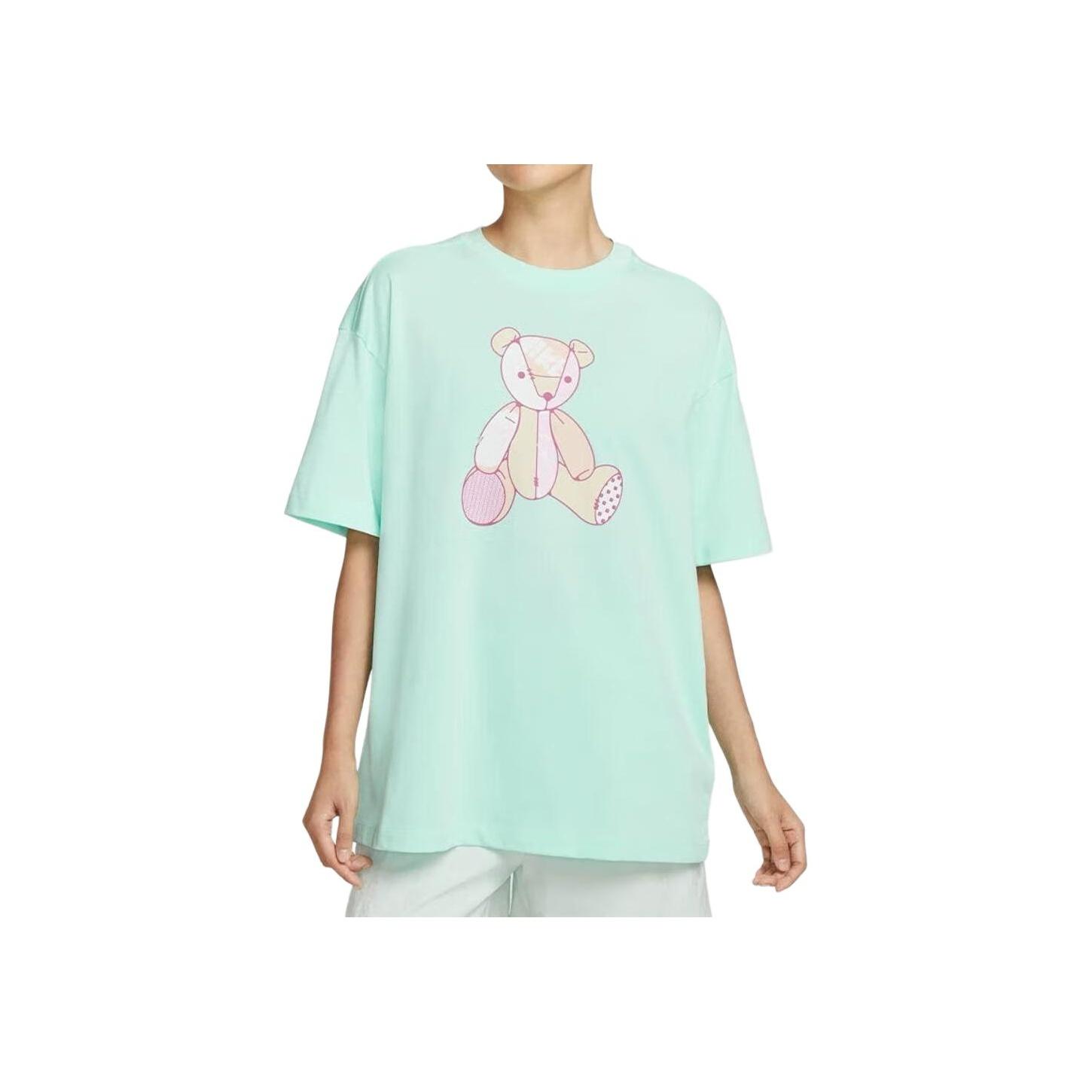 

Nike Breathable Casual Fashion Round Neck Short Sleeve Drop Shoulder T-Shirt Women Tops IM3380-353 L