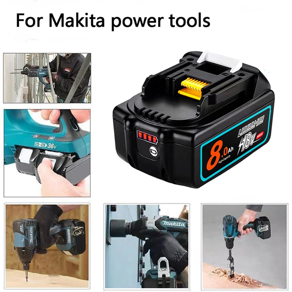 Genuine With Charger BL1860 Rechargeable Battery 18V 12000mAh Lithium Ion for Makita 18v Battery BL1850 BL1880 BL1860B LXT400