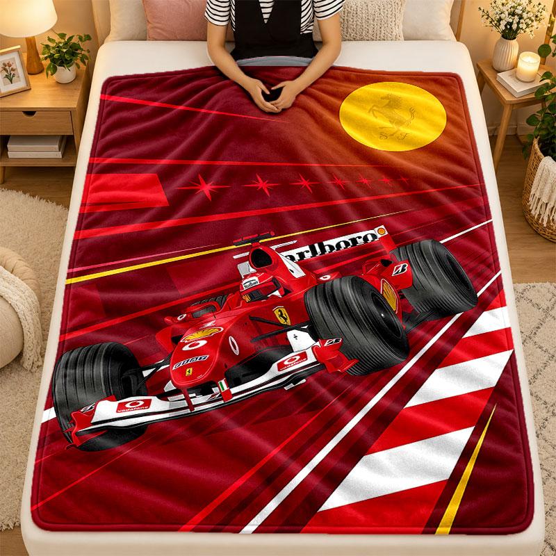 Coperta di Flanella Michael Schumacher Calda Morbida Coperta Plaid per Uso Interno Divano Letto Soggiorno