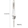 Creative Woven Hanging Flower Pot Basket with Net Bag Decoration