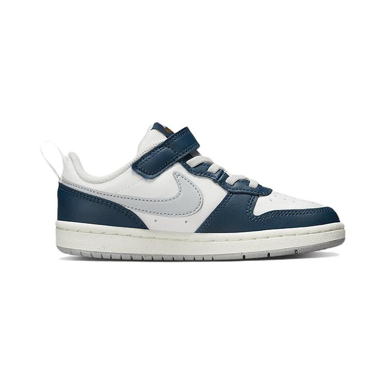 New Nike Court Borough Low 2 PS 'White Valerian Blue' BQ5451-121