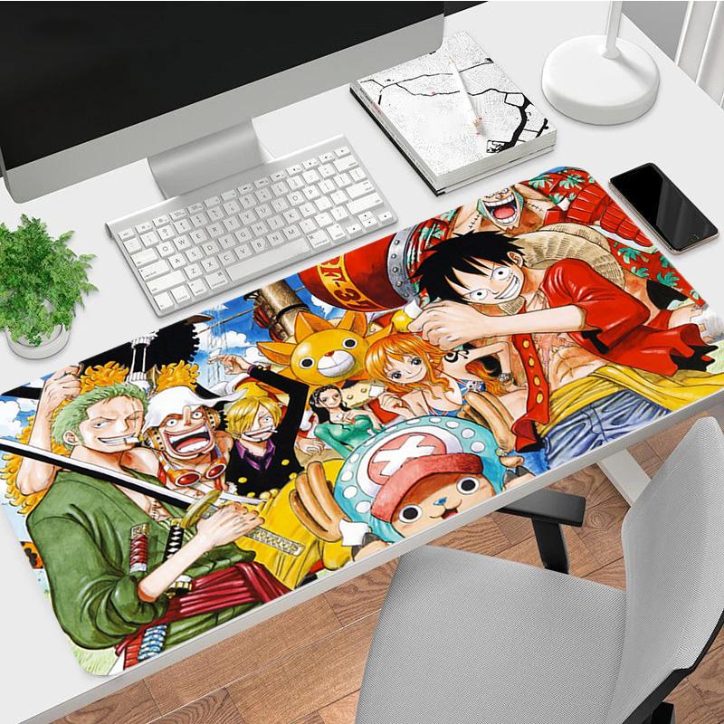 One Piece Xl Gaming Mouse Pad Nonslip Rubber Base Stitched Edge Waterproof Desk Mat For Pc Laptop Gamer Office Computer Accessories C929960