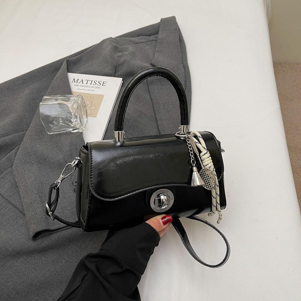 Korean portable bowling bag women's 2025 new trendy fashion shell bag versatile oblique span bag small square bag