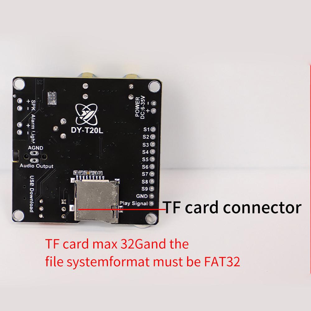 10W 20W MP3 Player Sound Module Voice Playback Board 9CH OneforOne Control Audio Player Module